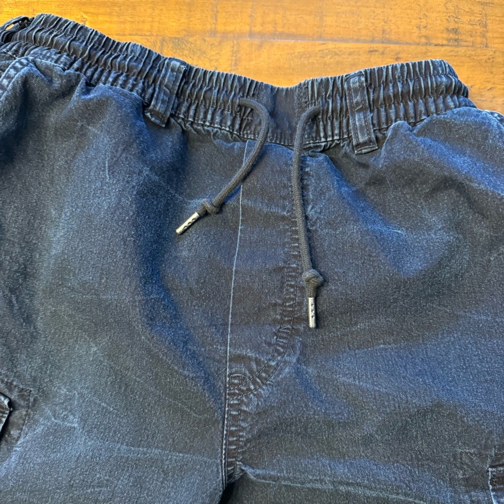 American Eagle Pull On Draw String Denim Cargo Pa… - image 3